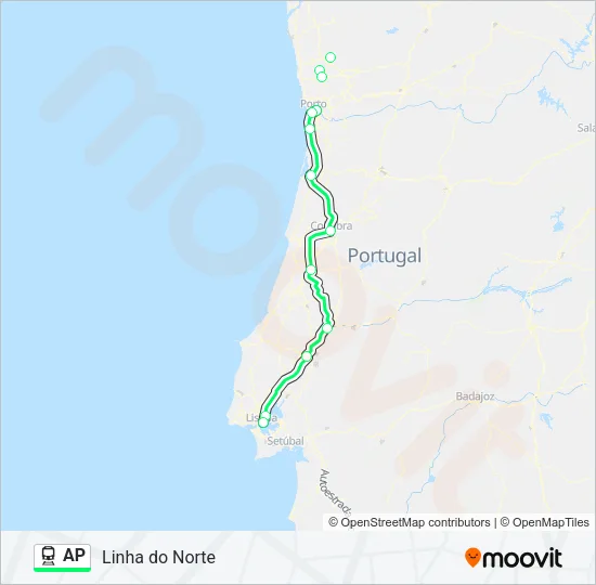 AP Train Line Map
