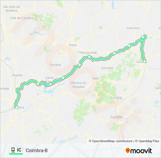 IC Train Line Map