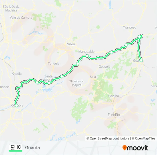 IC Train Line Map