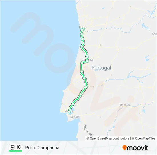 IC Train Line Map