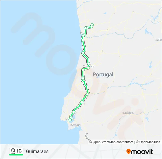 IC Train Line Map