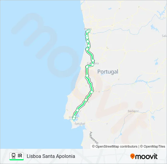 IR Train Line Map