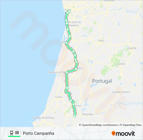 IR Train Line Map