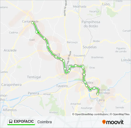 EXPOFACIC Bus Line Map