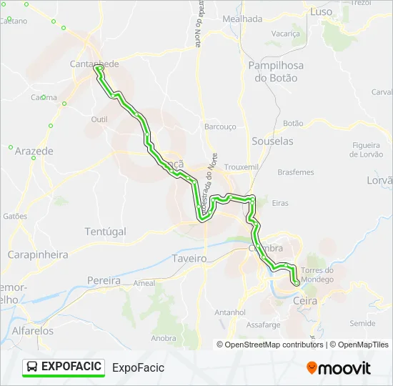 EXPOFACIC Bus Line Map