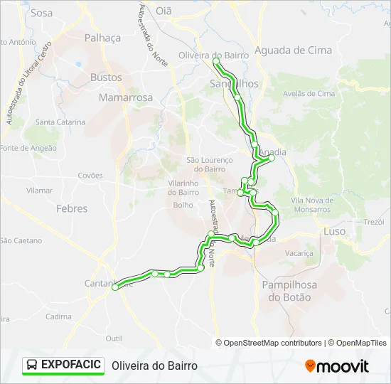 EXPOFACIC Bus Line Map