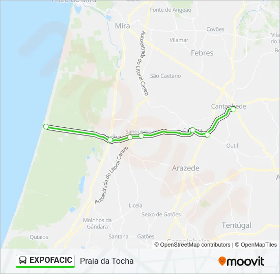 EXPOFACIC Bus Line Map