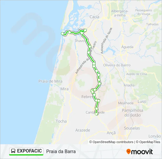 EXPOFACIC Bus Line Map