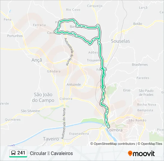 241 Bus Line Map