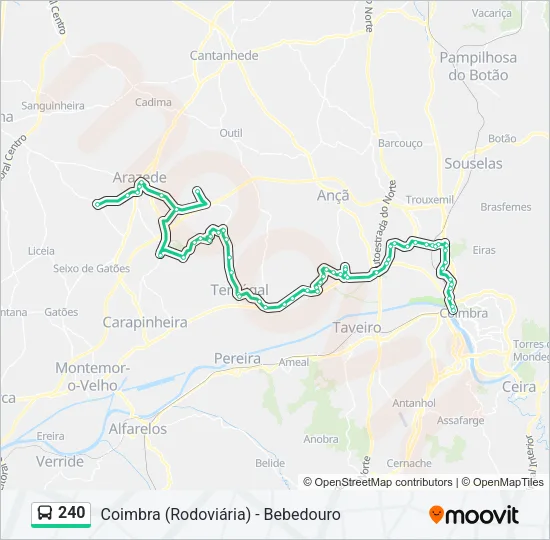240 Bus Line Map