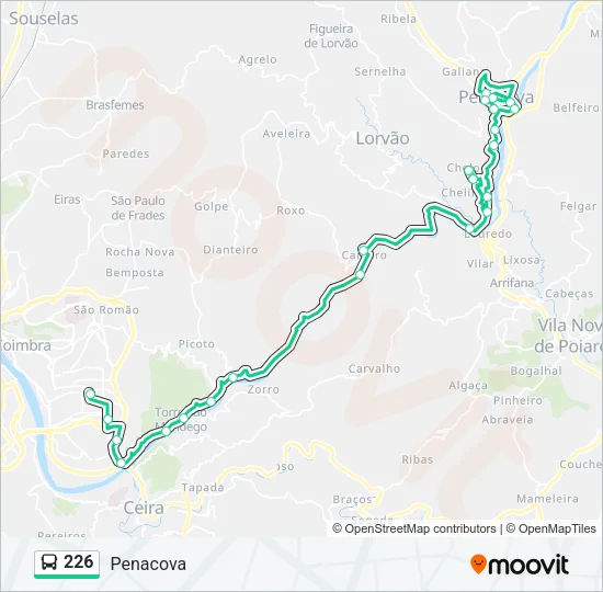 226 Bus Line Map
