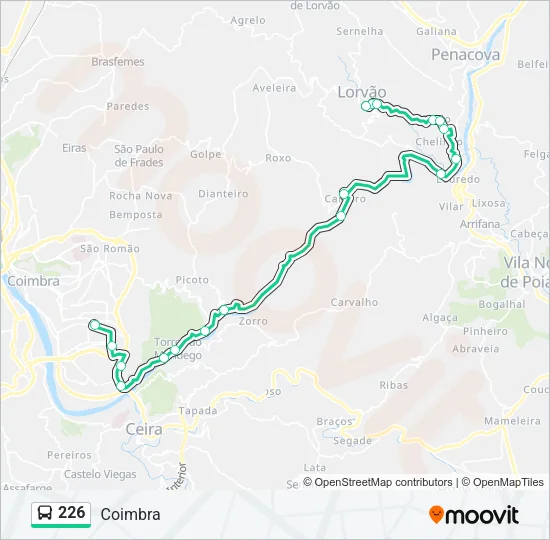 226 Bus Line Map