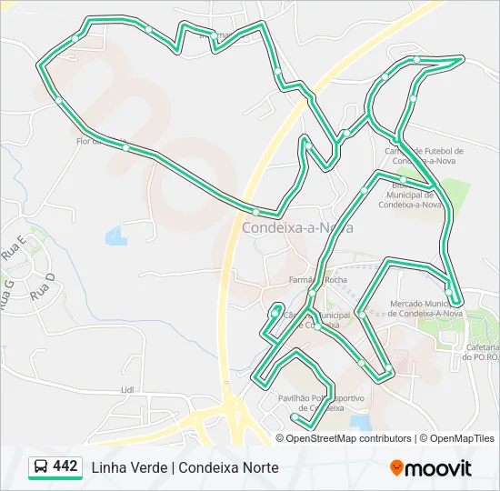 442 Bus Line Map