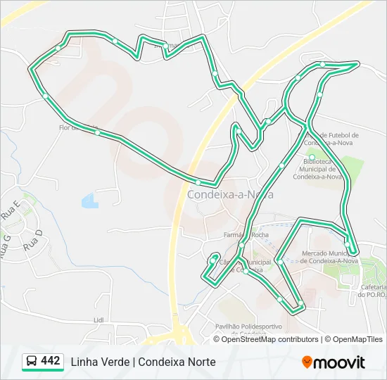 442 Bus Line Map