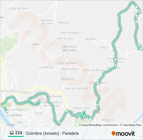 224 Bus Line Map