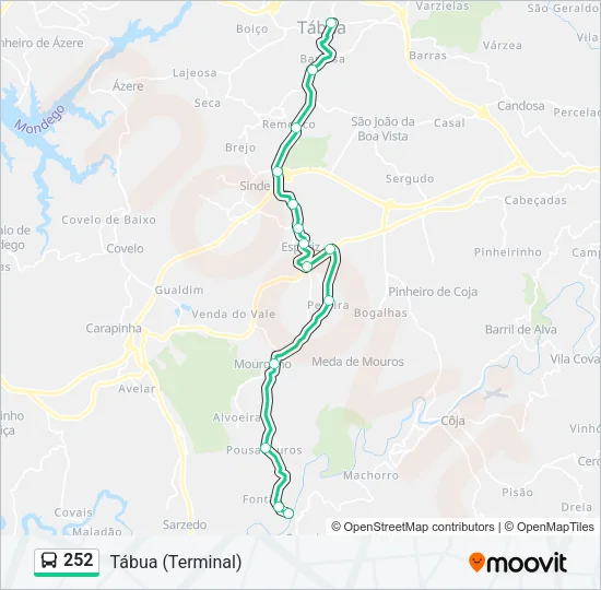 252 Bus Line Map