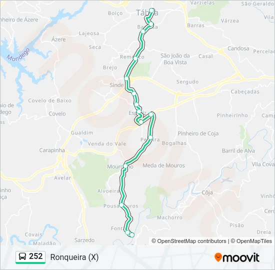 252 Bus Line Map