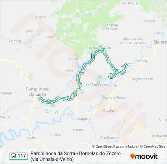 117 Bus Line Map