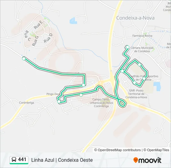 441 Bus Line Map