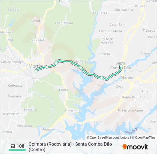 108 Bus Line Map
