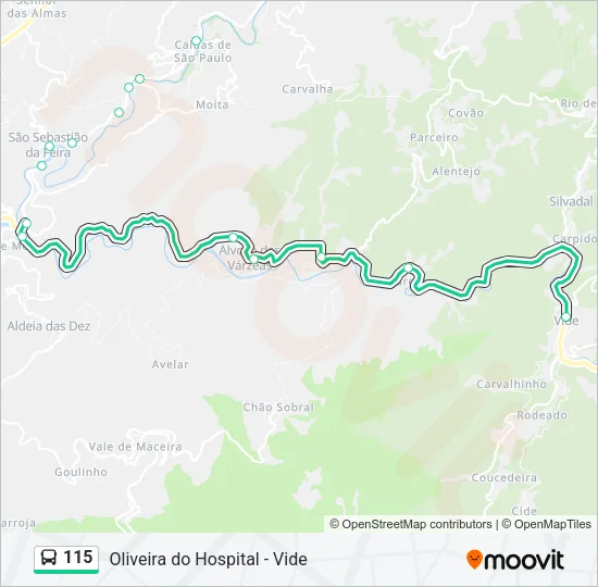 115 Bus Line Map