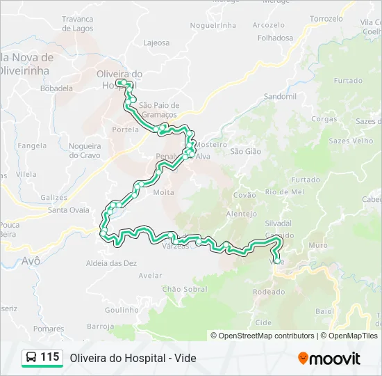 115 Bus Line Map