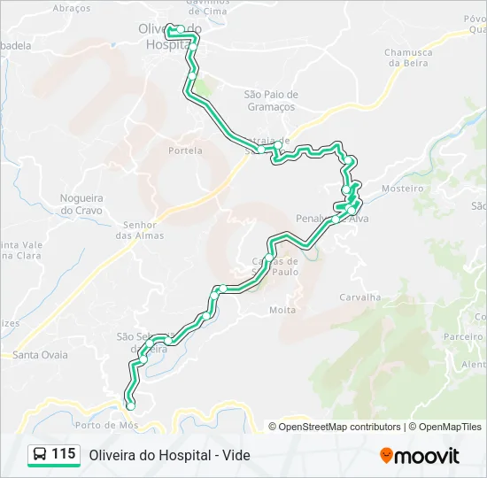 115 Bus Line Map