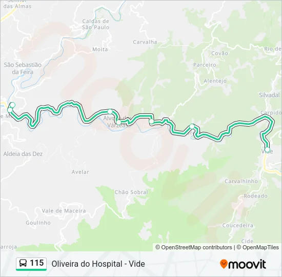 115 Bus Line Map