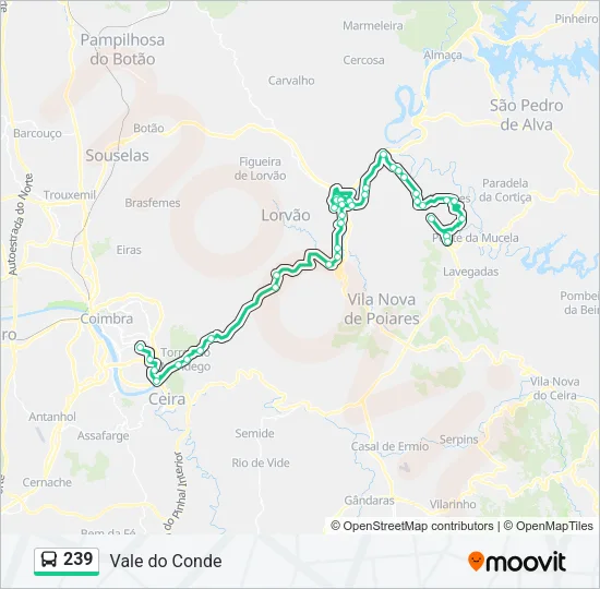 239 Bus Line Map