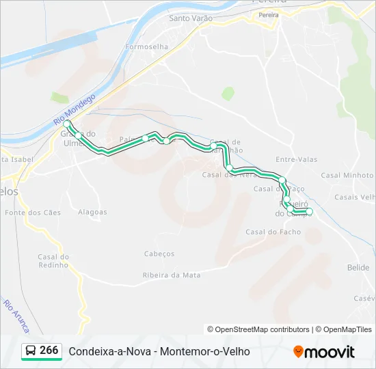 266 Bus Line Map