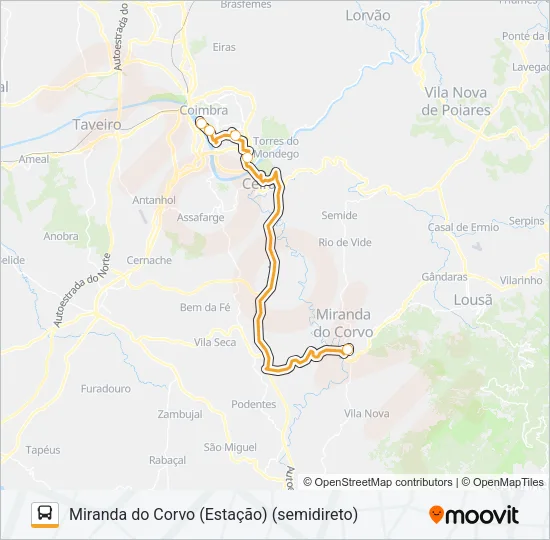TRANSPORTES ALTERNATIVOS Bus Line Map