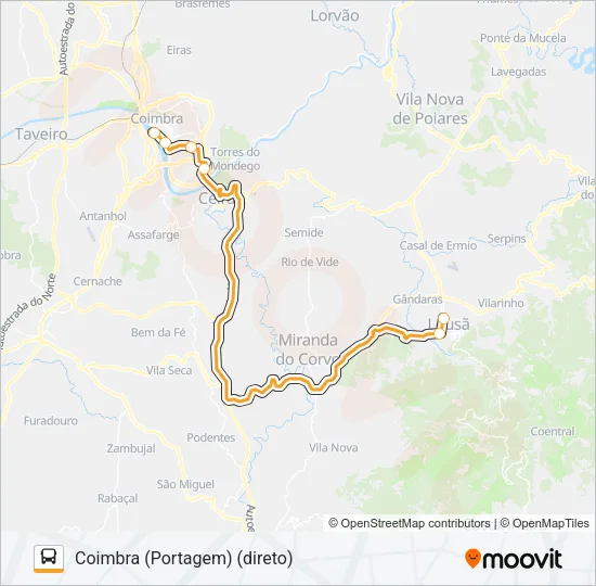 TRANSPORTES ALTERNATIVOS Bus Line Map