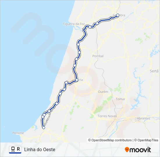 R Train Line Map