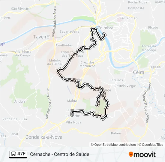 47F Bus Line Map