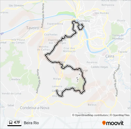 47F Bus Line Map