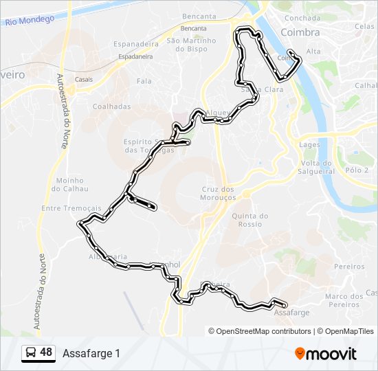 48 bus Line Map