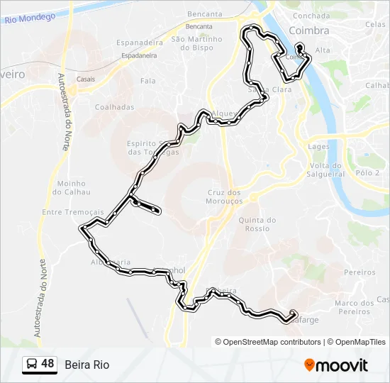 48 Bus Line Map