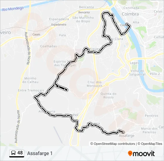 48 Bus Line Map