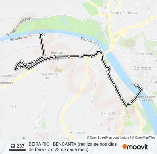 237 Bus Line Map