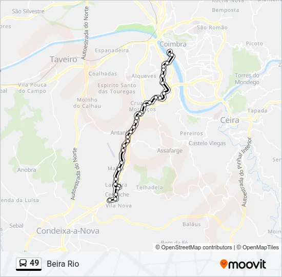 49 Bus Line Map