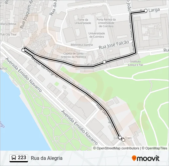 223 Bus Line Map