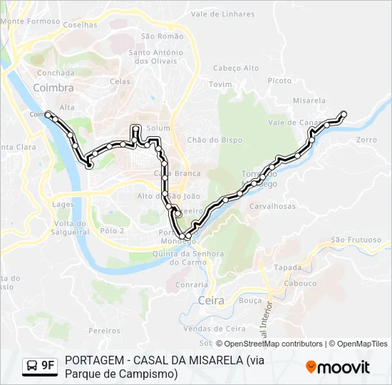9F Bus Line Map