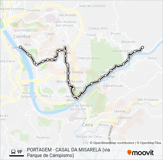 9F Bus Line Map