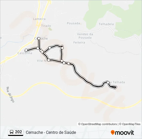 202 Bus Line Map