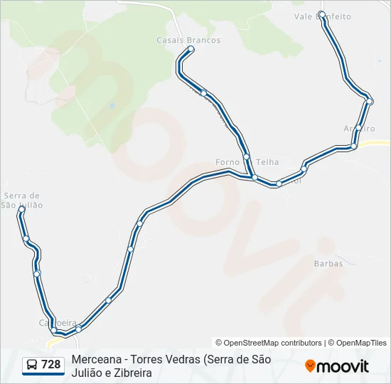 728 Bus Line Map
