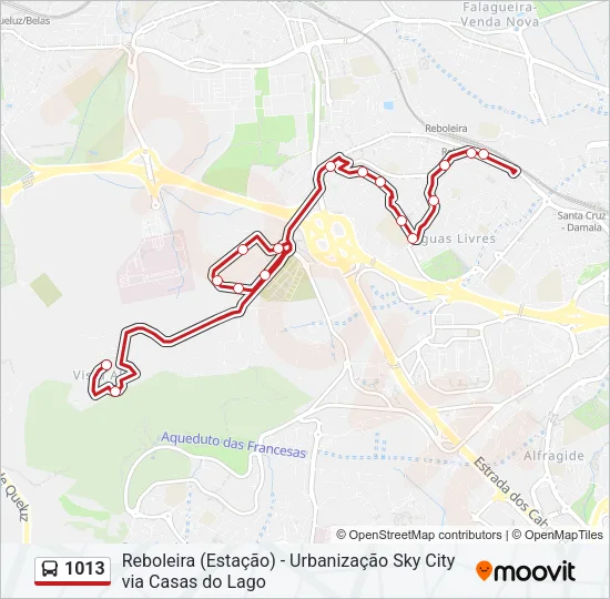 1013 Bus Line Map