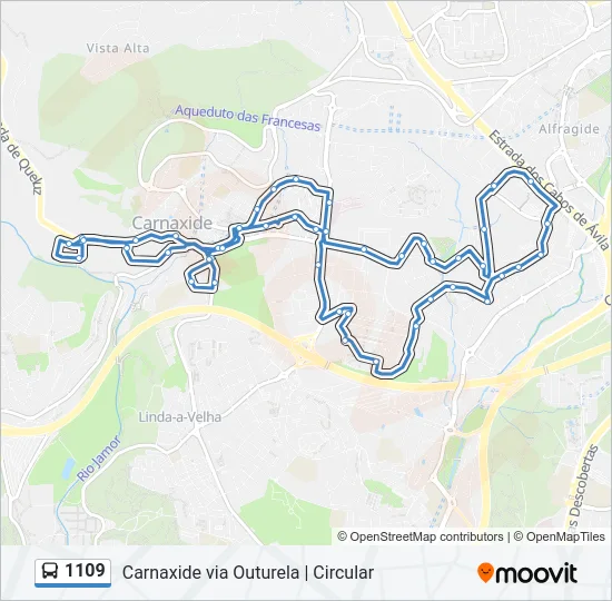 1109 Bus Line Map