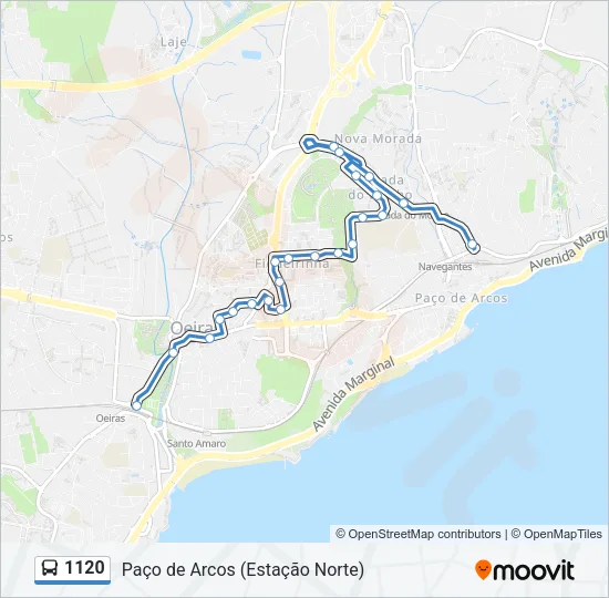 1120 Bus Line Map