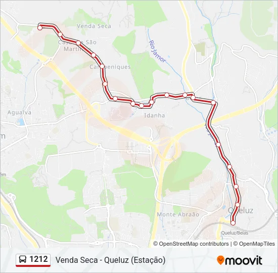1212 Bus Line Map