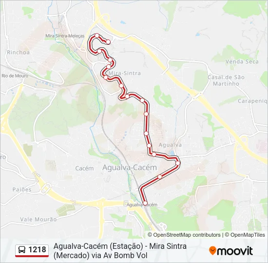 1218 Bus Line Map